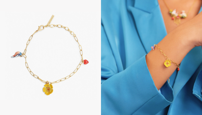 12生肖開運飾物推介 #11牛2023開運顏色：粉紅色2023開運圖案：雀鳥2023開運飾物推介：Les Nereides Loves Animals 系列手鏈 